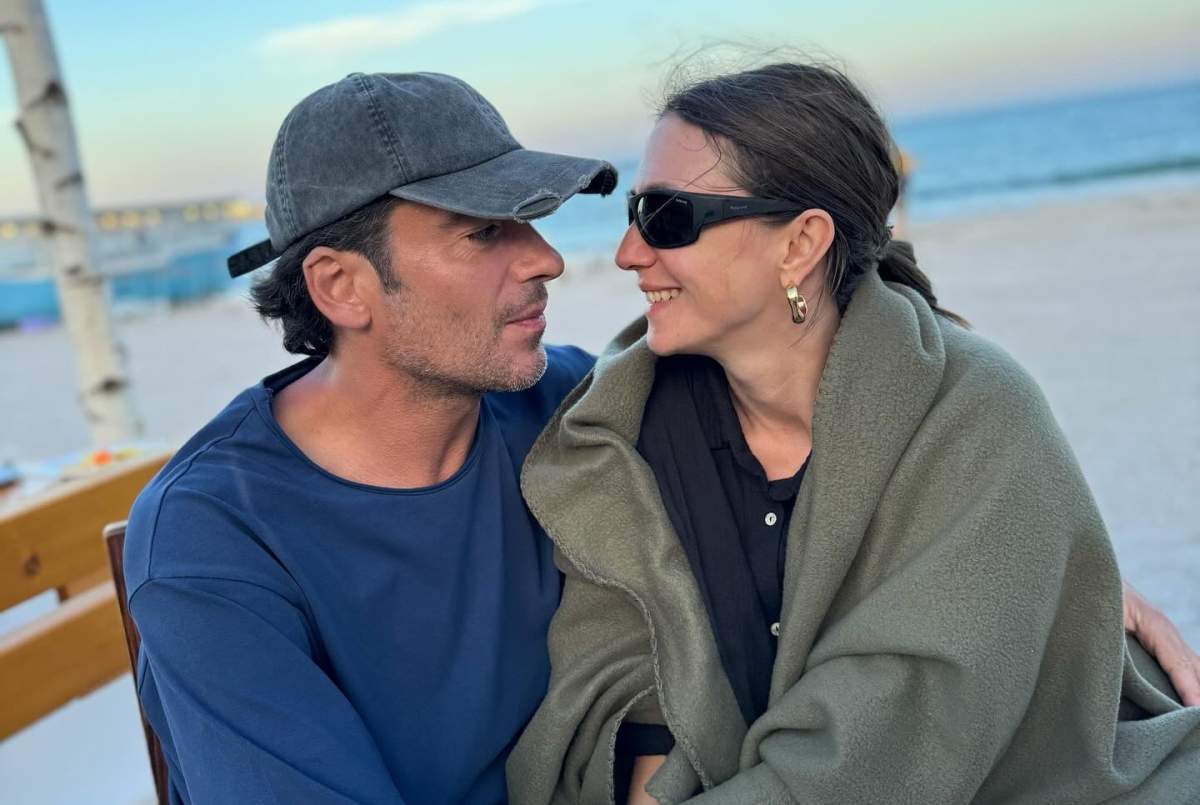 Adela Popescu și Radu Vâlcan, pe plajă