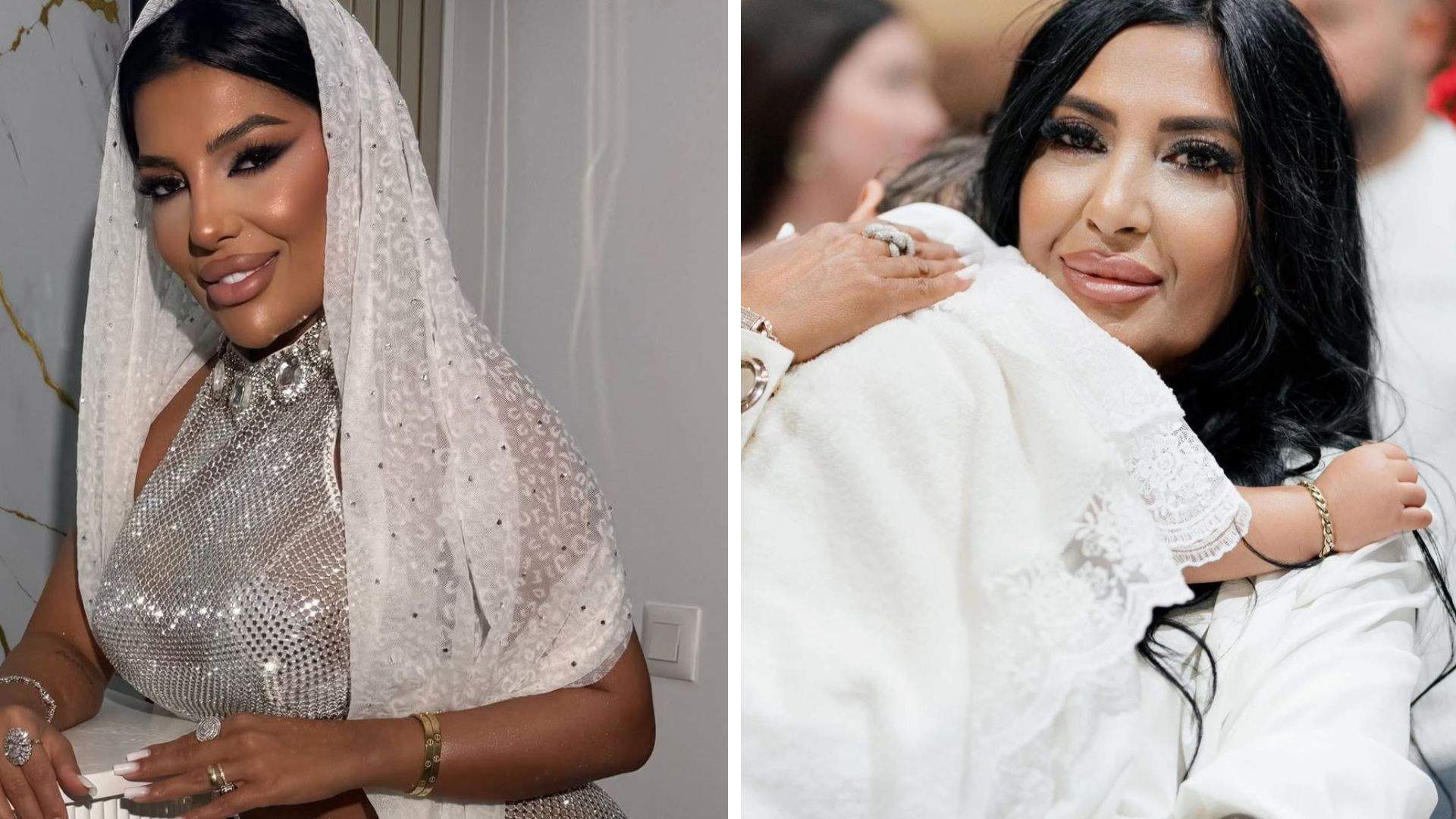 Colaj foto cu Alina Marymar și mama ei