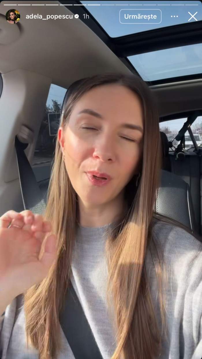 Adela Popescu povestește cu urmăritorii ei