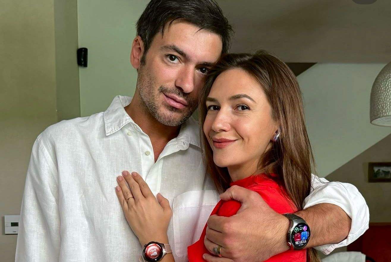 Adela Popescu, alături de soțul ei