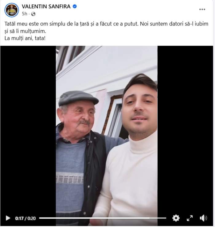 Ce făcea Valentin Sanfira când Codruța Filip confirma divorțul. Nu avea idee ce urmează