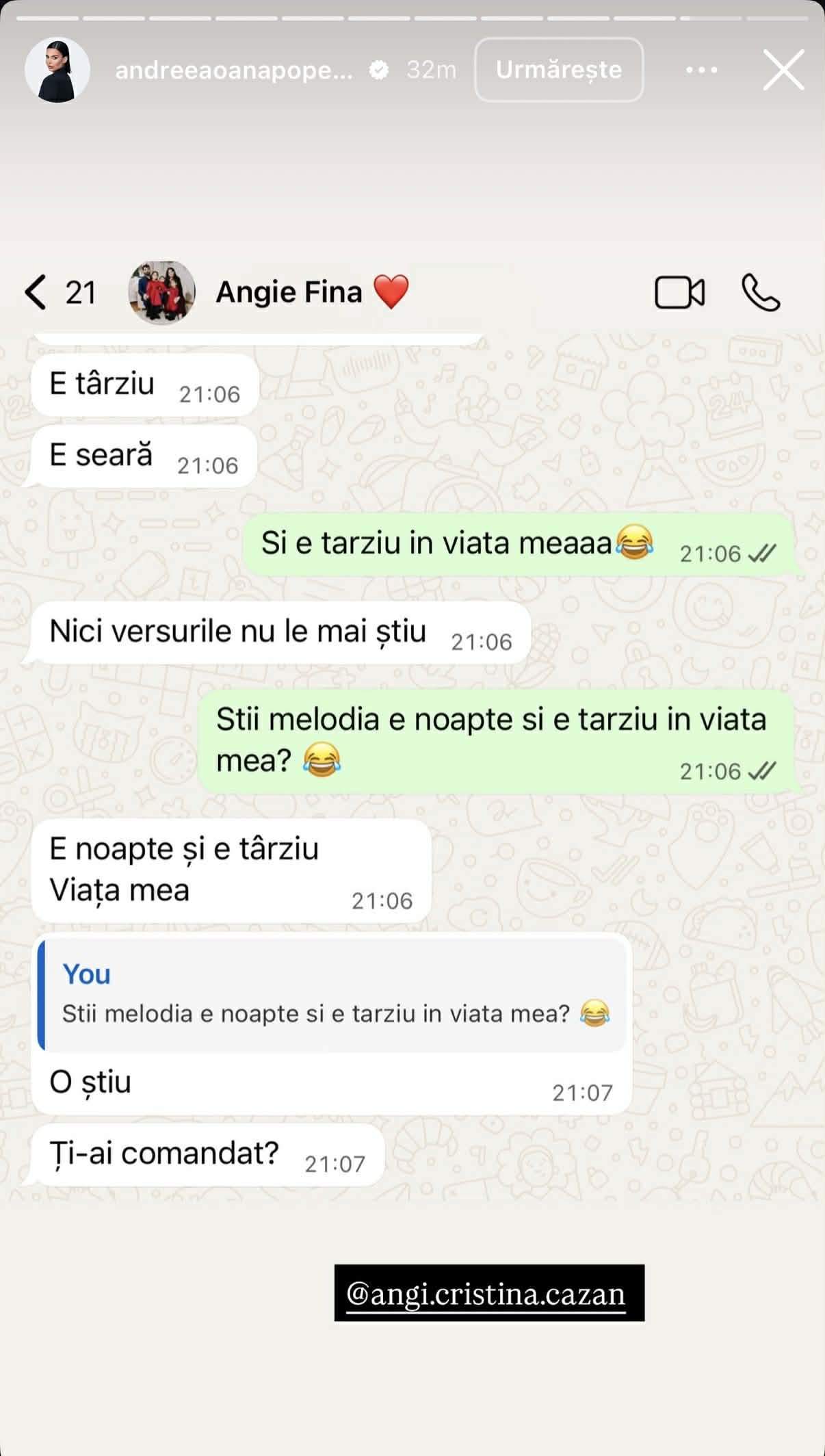 Andreea Popescu refuză să mai mănânce. Apropiații încearcă să o convingă că nu e bine