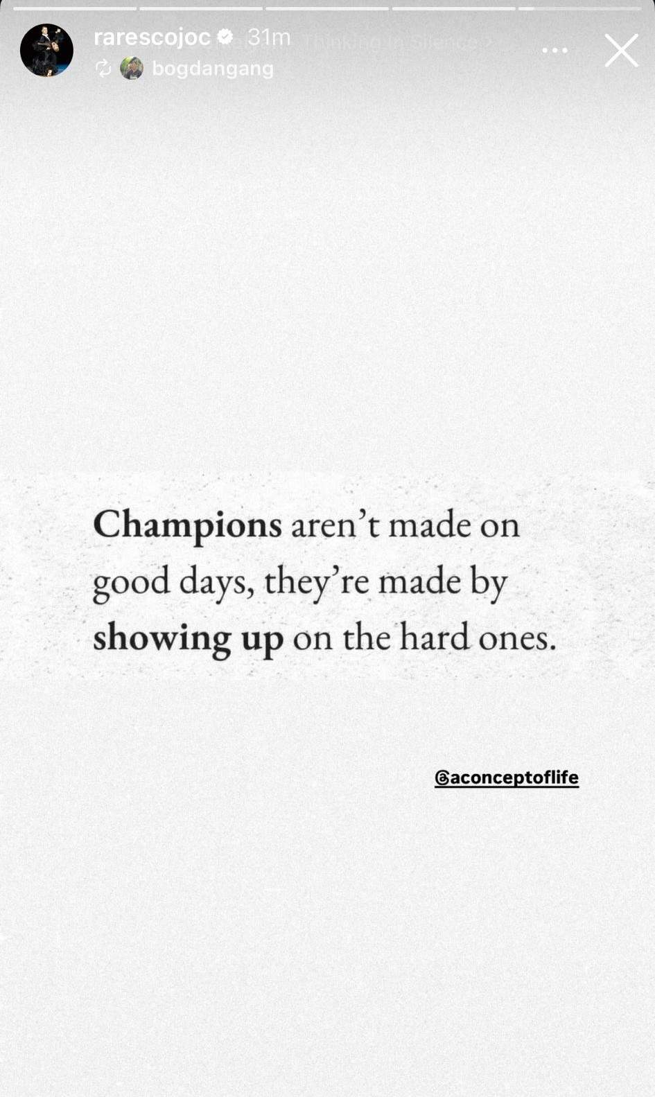 mesajul transmis lui Rareș Cojoc