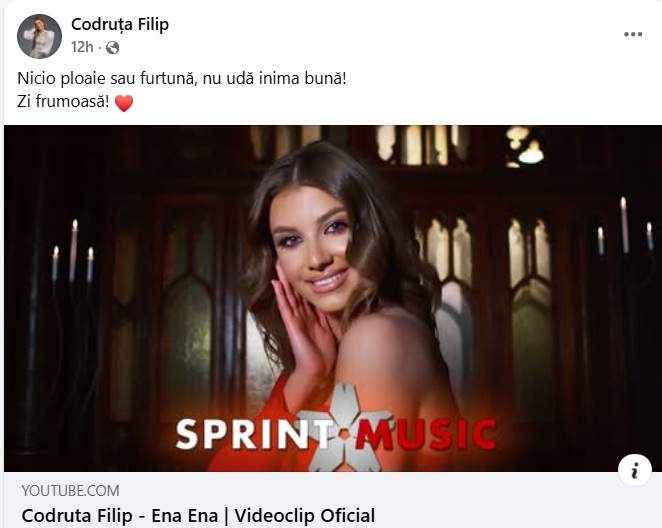 Codruța Filip, un nou mesaj după anunțul divorțului de Valentin Sanfira! Ce vrea să transmită artista