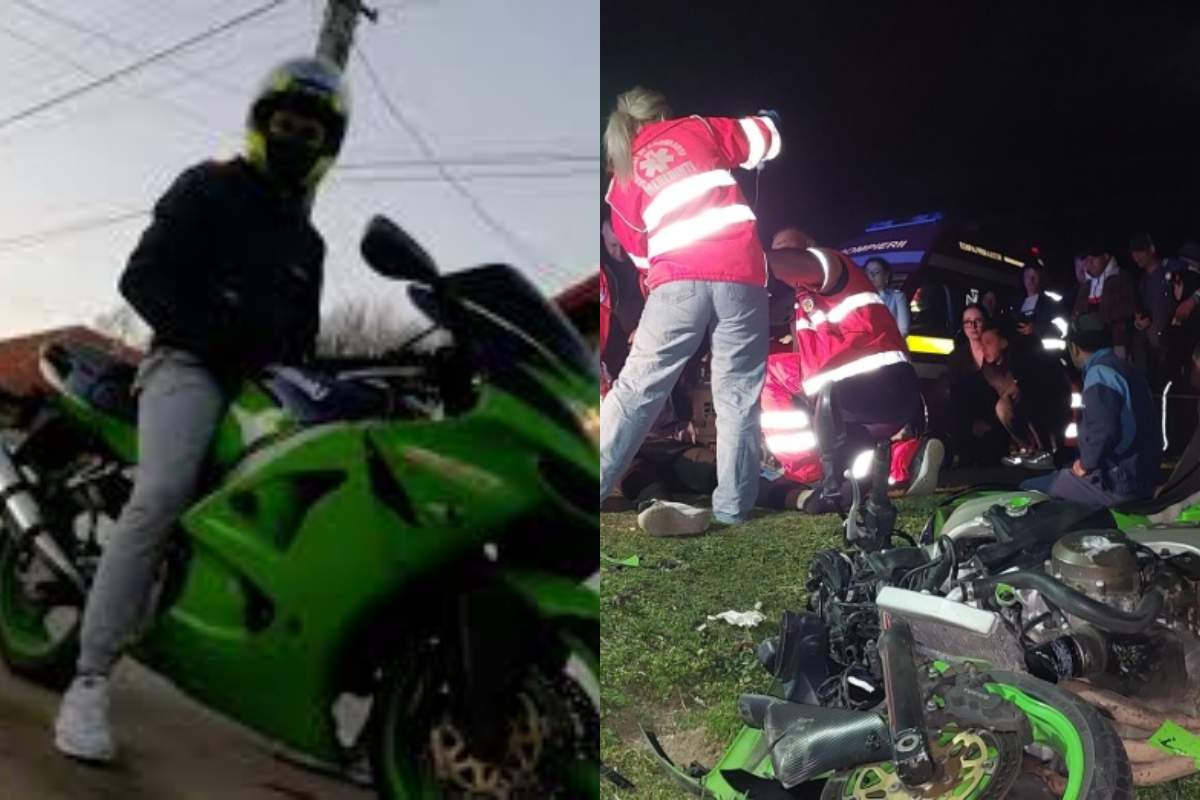 El este motociclistul de 21 de ani care a murit în accidentul din Mehedinţi. Avea o fetiță și urma să se căsătorească