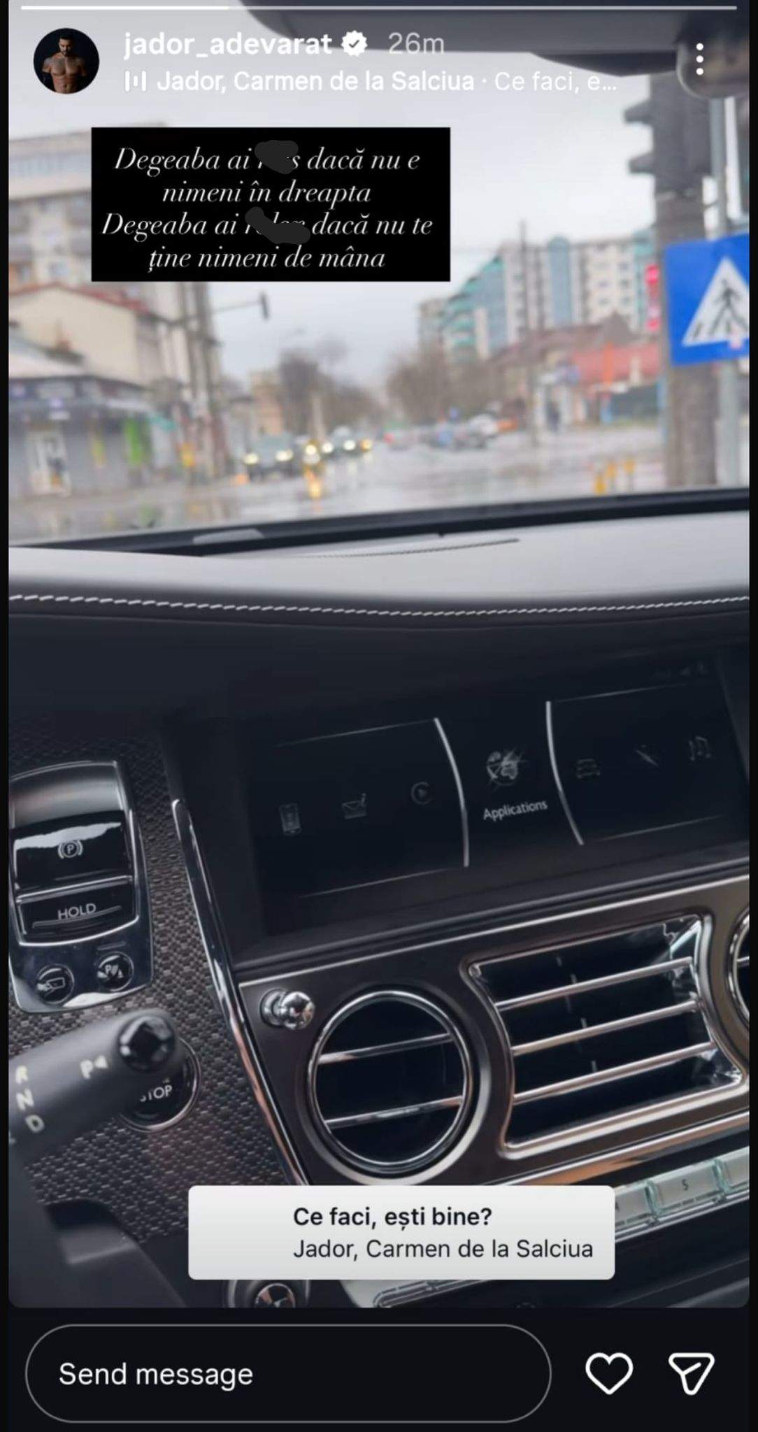 Mesajul scris de Jador