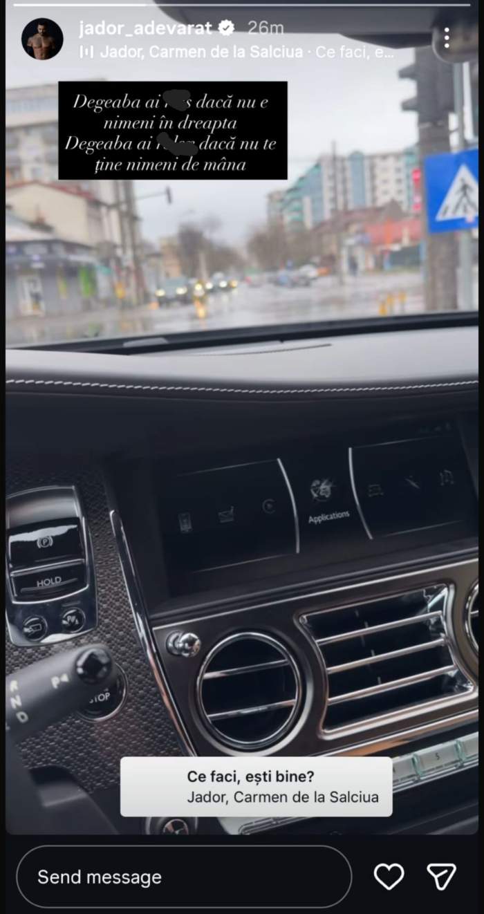 Mesajul scris de Jador