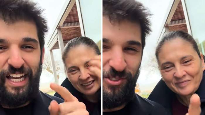 Colaj foto cu Richard Abou Zaki și mama lui