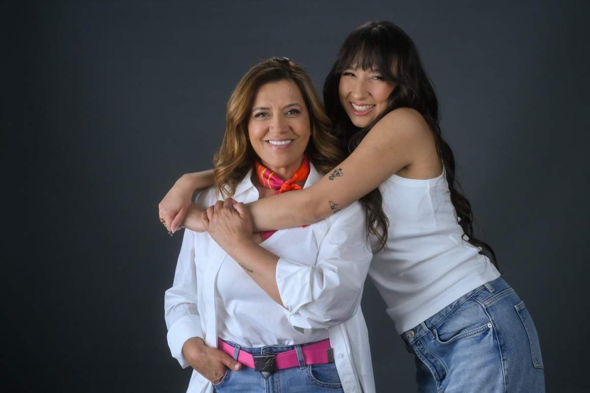 Mirela Retegan și fiica ei, Maya