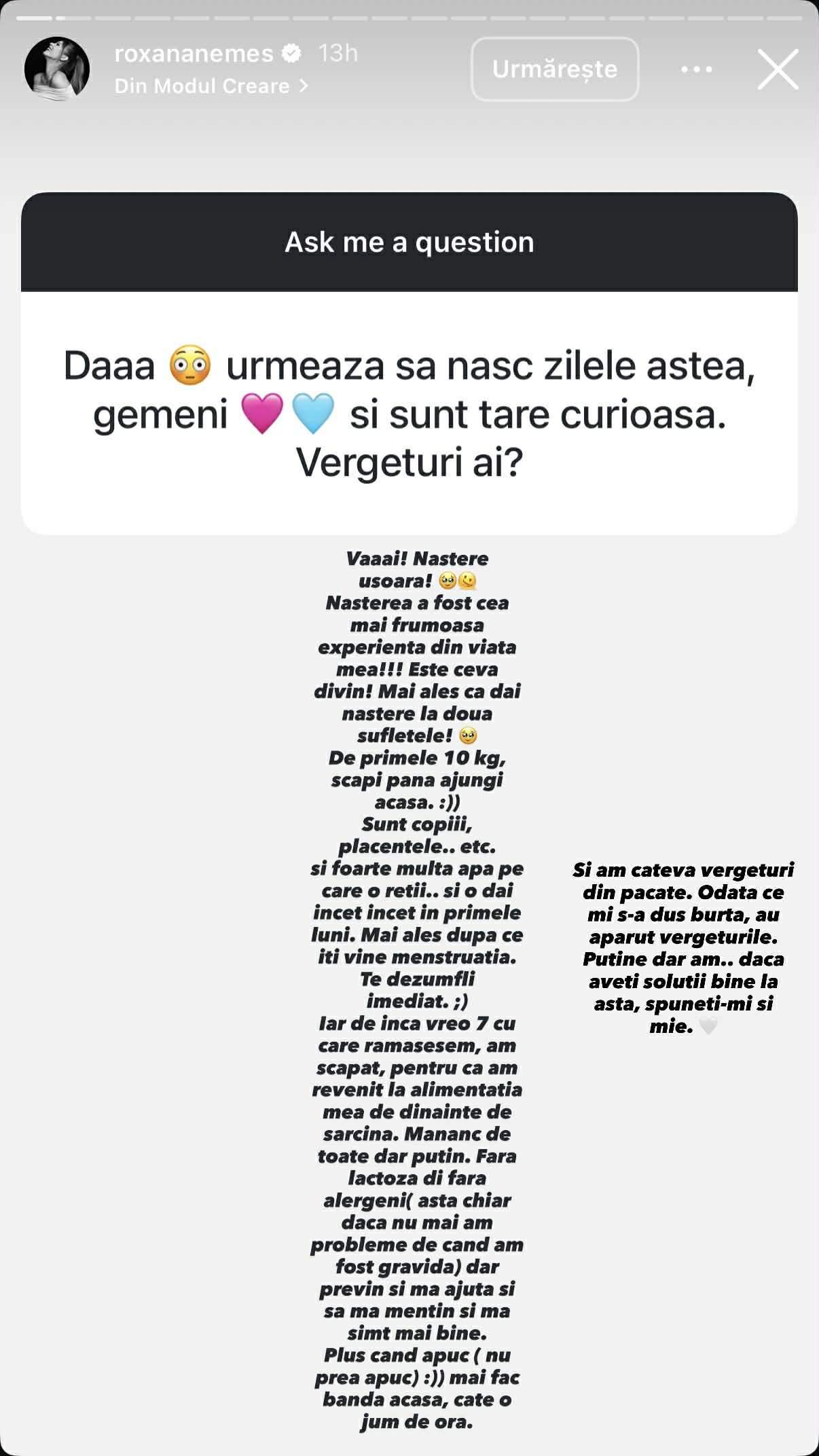 Cum a slăbit Roxana Nemeș 23 de kg după sarcina gemelară. A revenit rapid la formele inițiale