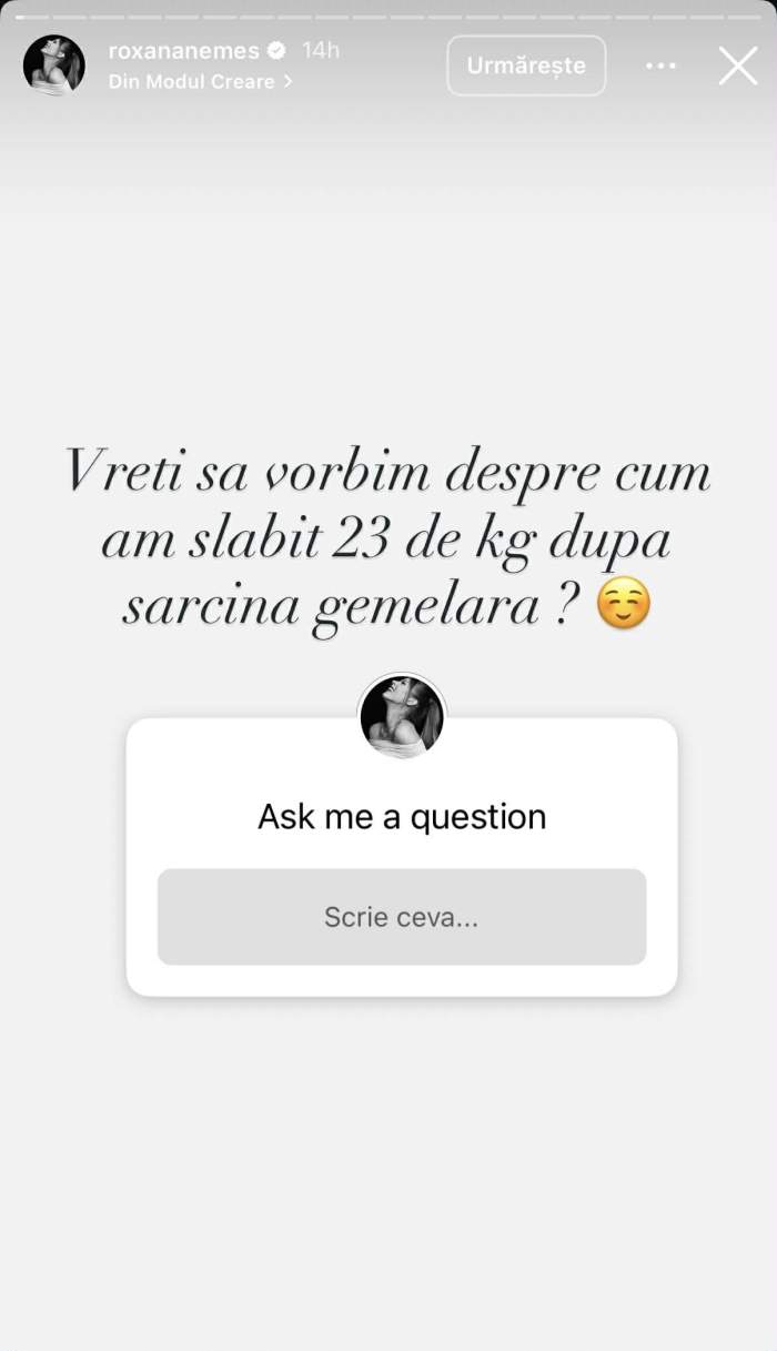 Cum a slăbit Roxana Nemeș 23 de kg după sarcina gemelară. A revenit rapid la formele inițiale