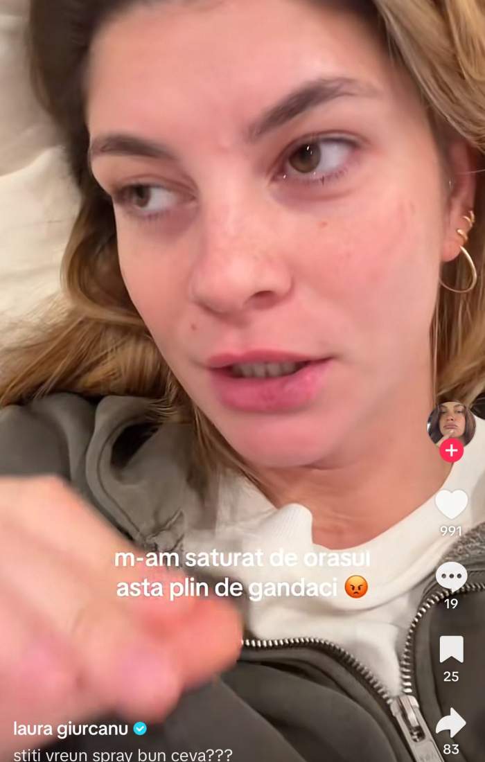 Laura Giurcanu, într-un videoclip pe TikTok
