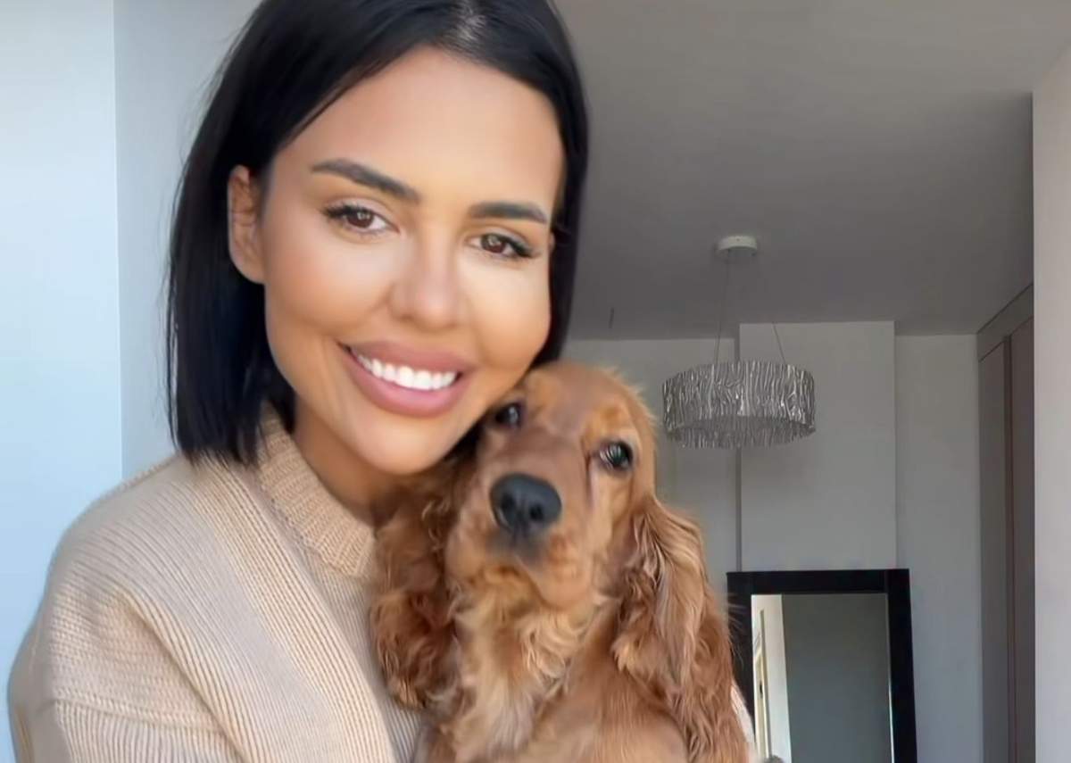 Andreea Popescu și cățelul ei