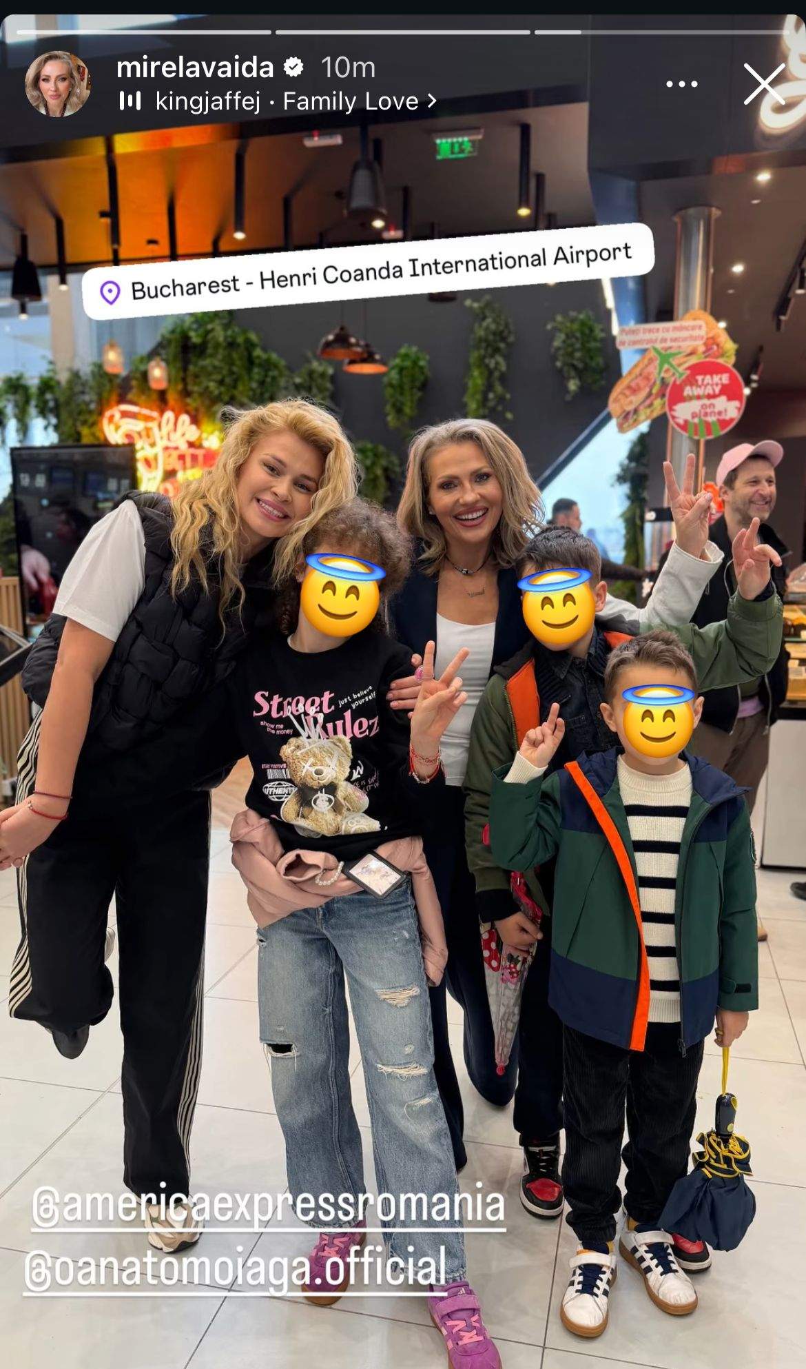 Mirela Vaida și copiii săi