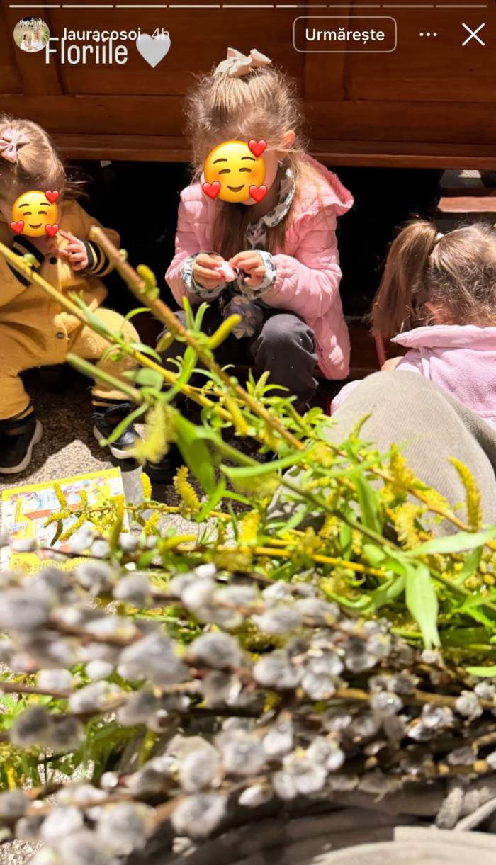 Fiicele Laurei Cosoi, la biserică