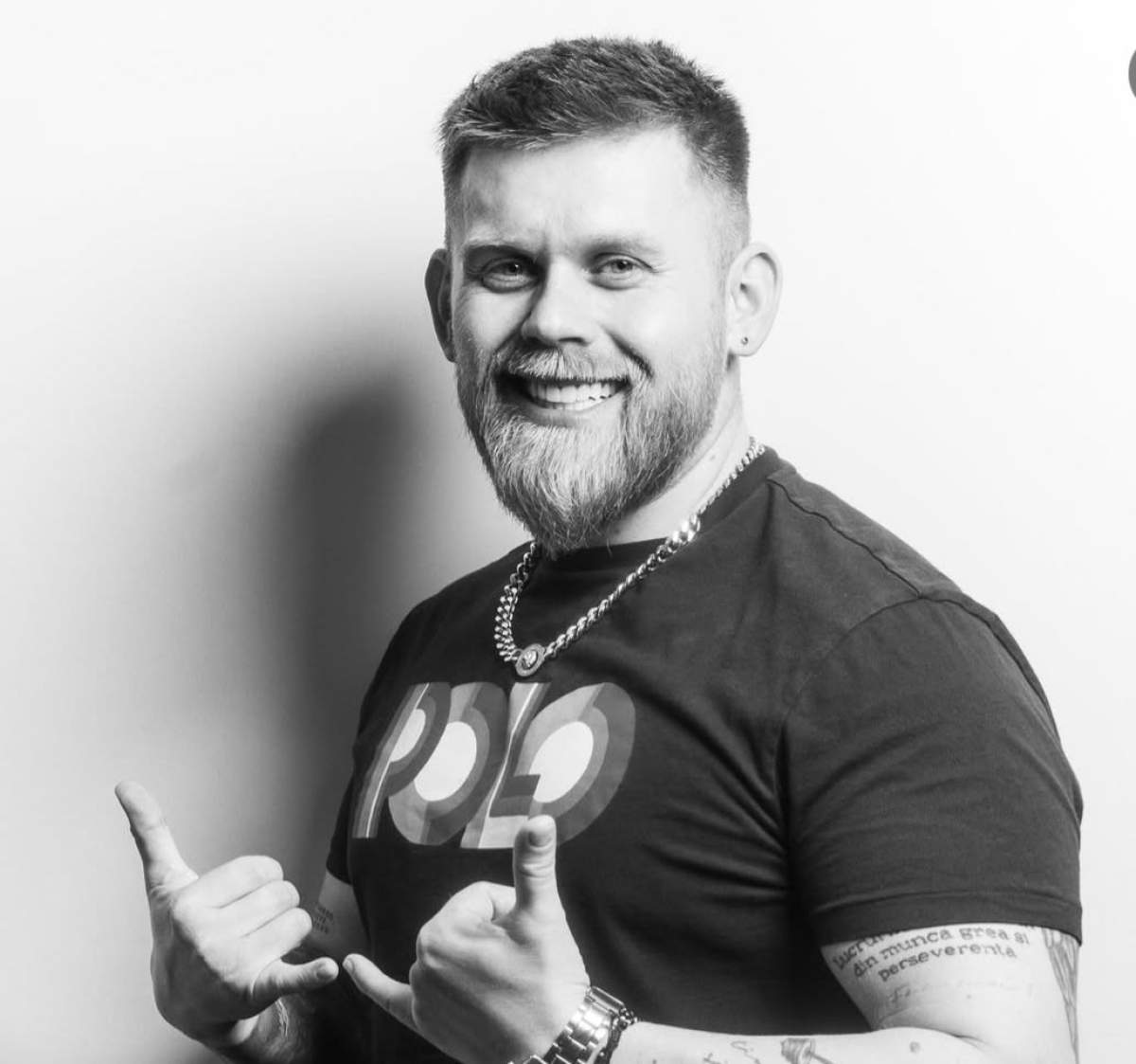 Răzvan Kovacs, poză alb-negru