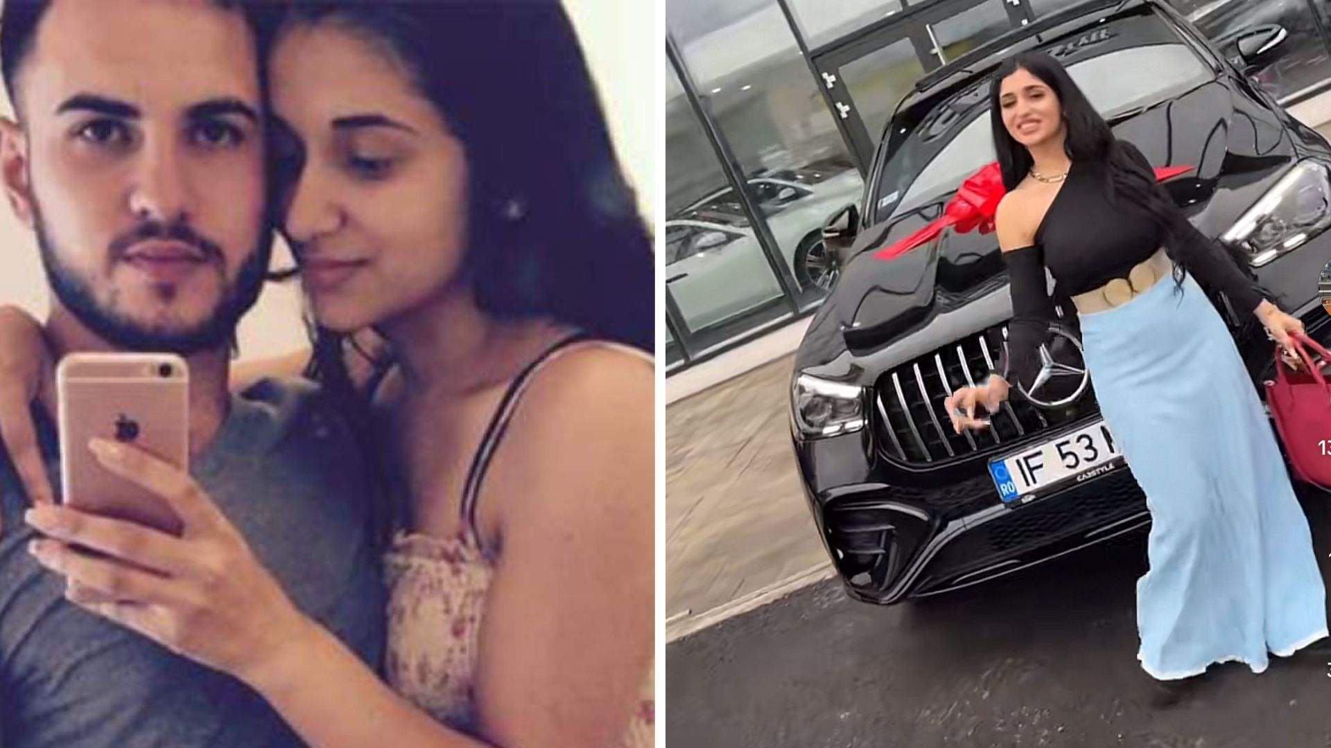 Colaj foto cu Melek și soțul decedat