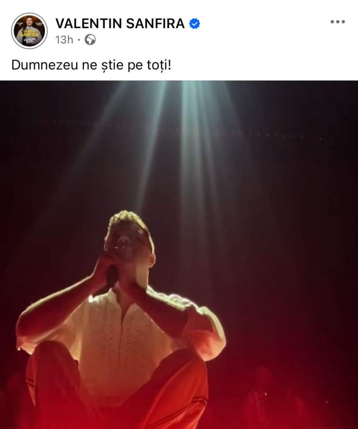 Mesajul lui Valentin Sanfira
