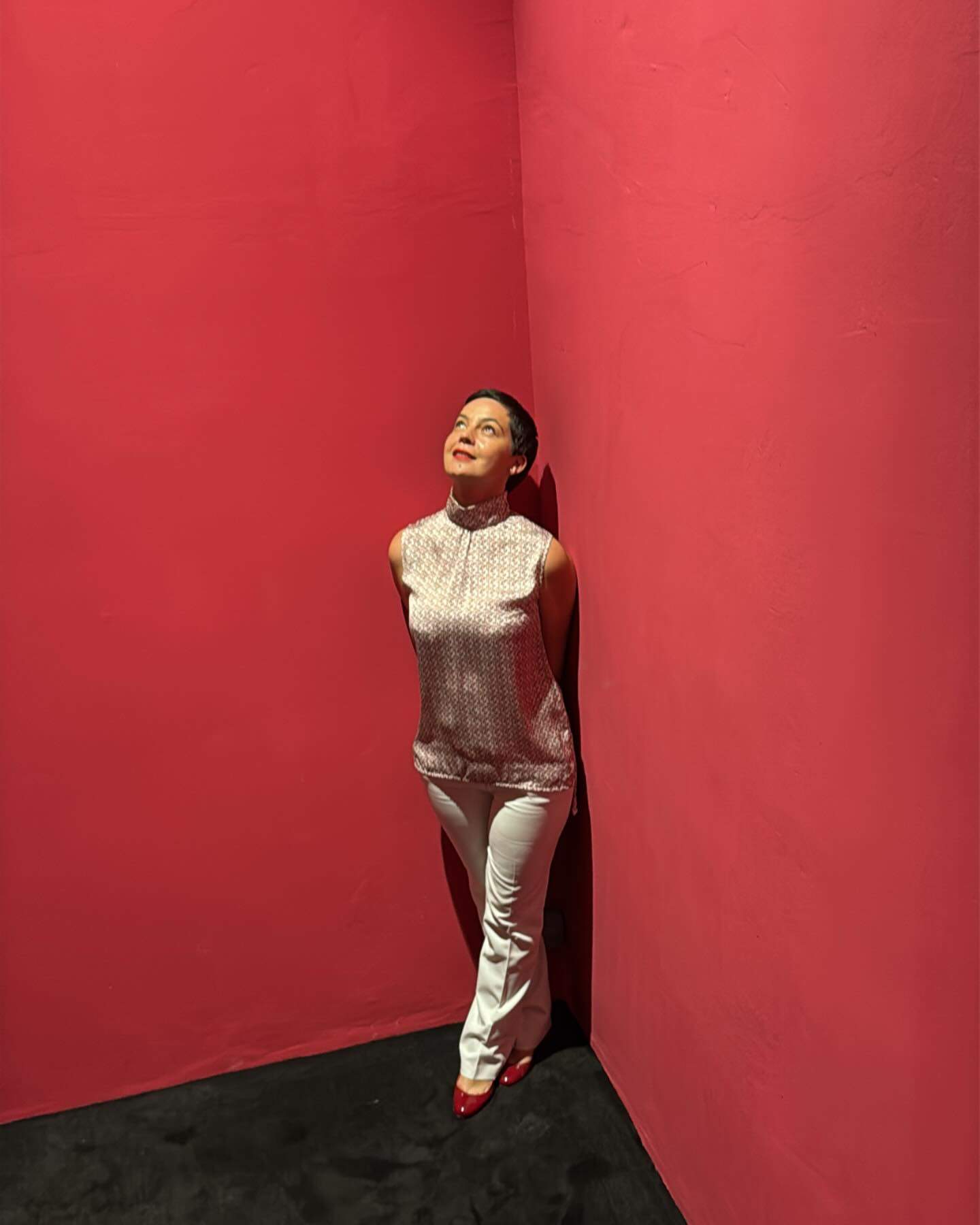 Maria Dinulescu intre pereți rosii