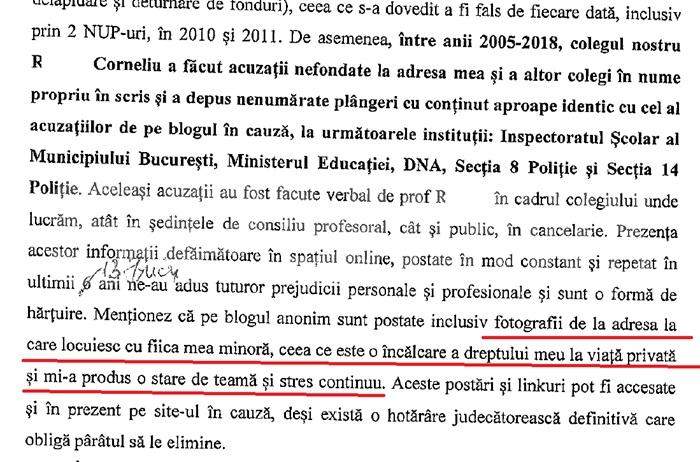 Profesorul acuzat că l-a bătut pe fiul Marei Bănică, scandal penal cu directoarea colegiului | Declarații și documente exclusive