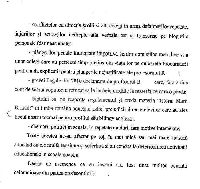 Profesorul acuzat că l-a bătut pe fiul Marei Bănică, scandal penal cu directoarea colegiului | Declarații și documente exclusive