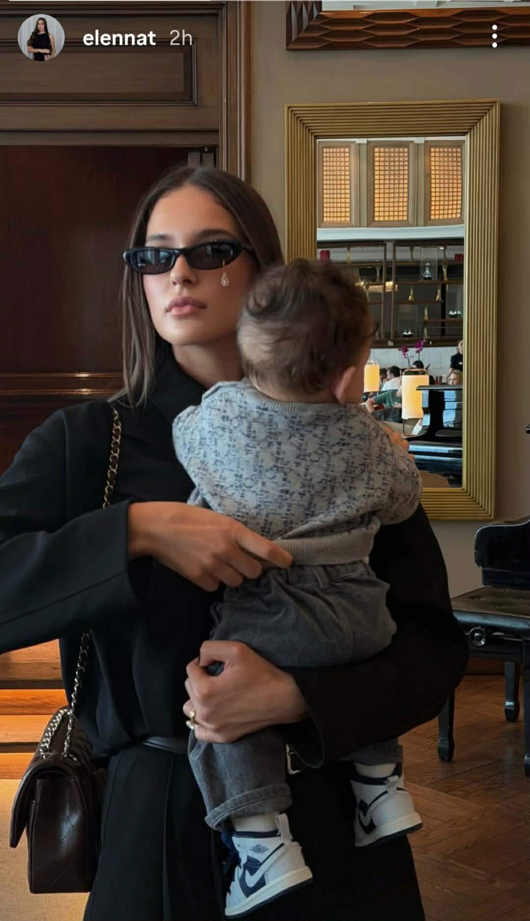 Elena Hagi și fiul ei, Giorgios