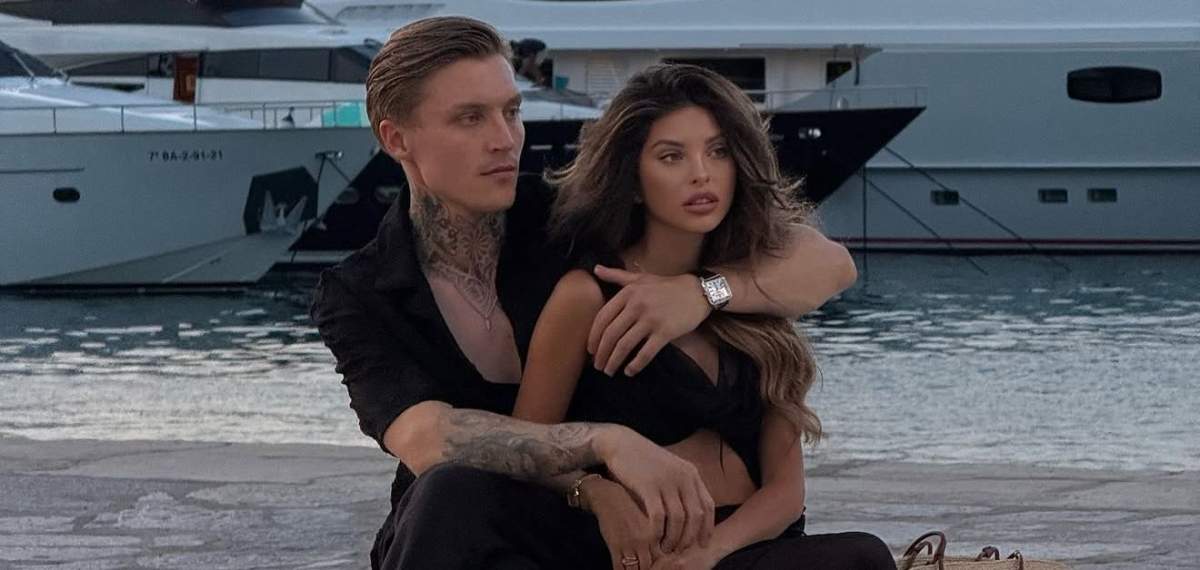 Valerie Lungu și iubitul ei, în ipostaze tandre