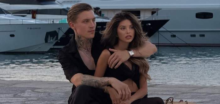 Valerie Lungu și iubitul ei, în ipostaze tandre