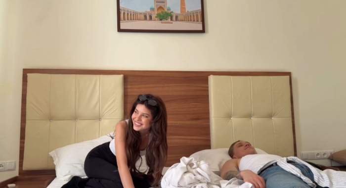 Valerie Lungu, în pat cu iubitul ei