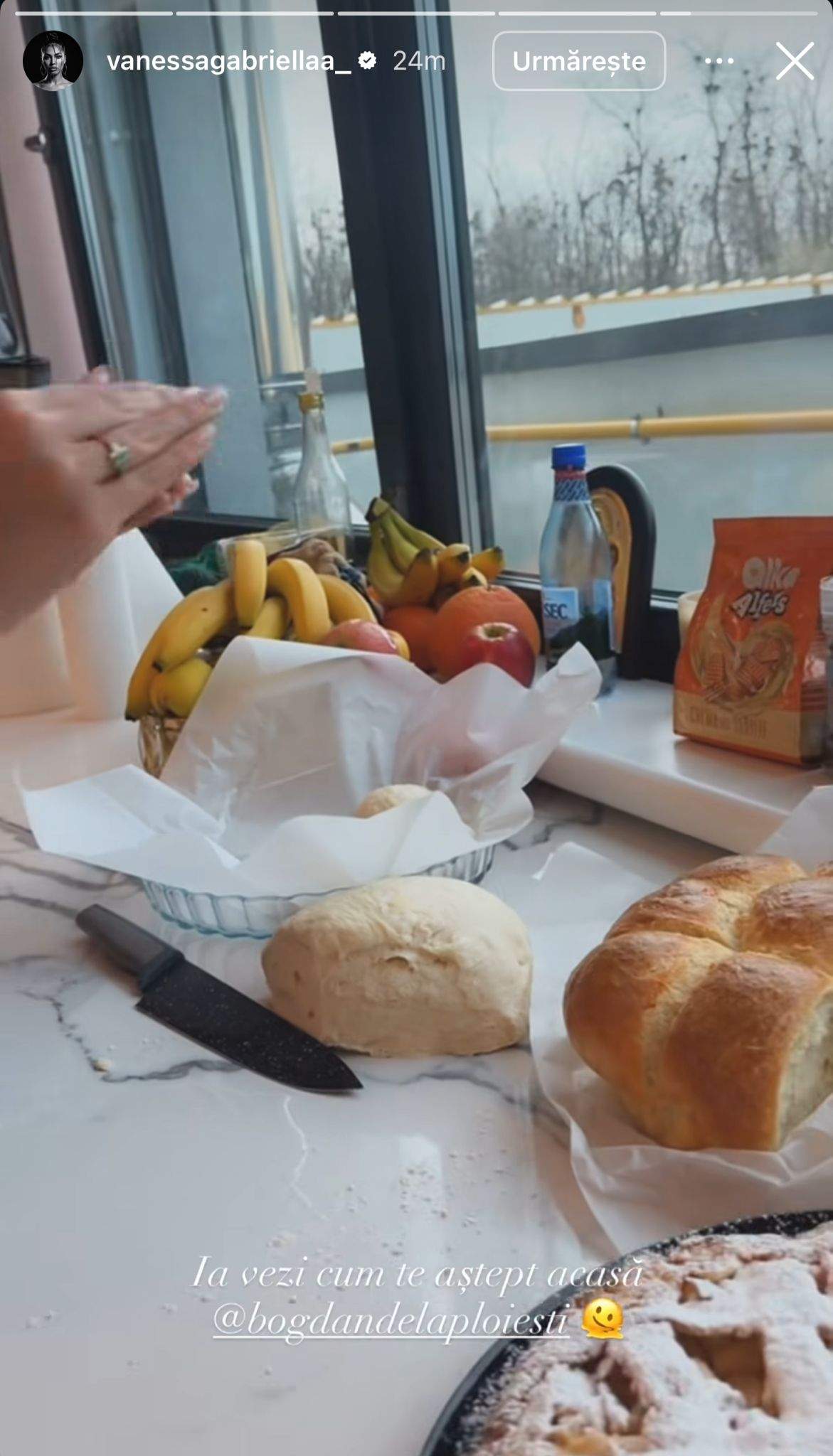 Vanessa a făcut pâine de casă