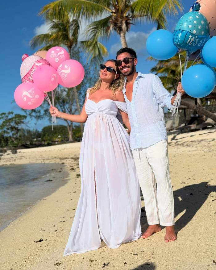 Armin si Claudia imbracati in alb