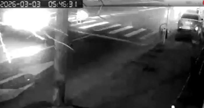 Au apărut primele imagini de la accidentul în care a fost implicat fotbalistul de la Rapid. Kader Keita a lovit o femeie pe trecerea de pietoni