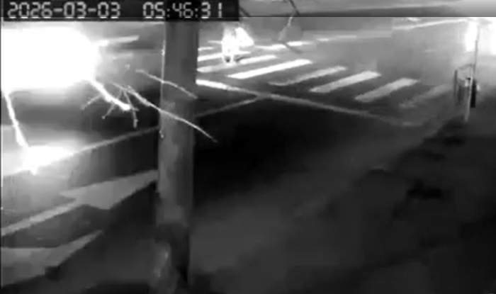 Au apărut primele imagini de la accidentul în care a fost implicat fotbalistul de la Rapid. Kader Keita a lovit o femeie pe trecerea de pietoni