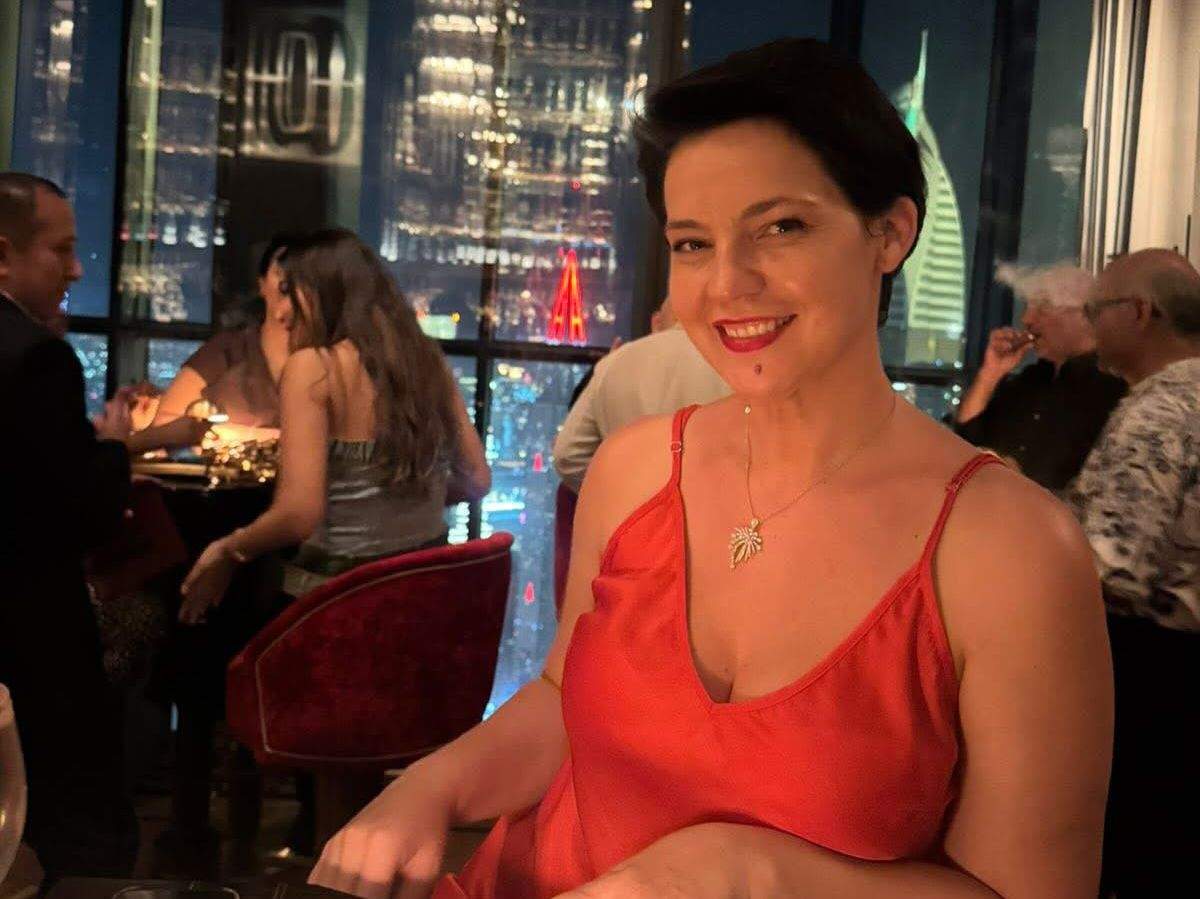 Maria Dinulescu, la resturant
