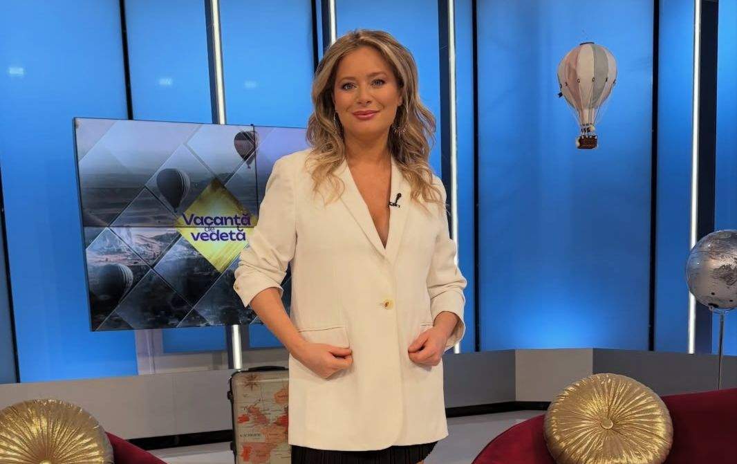 Laura Cosoi, într-o ținută albă