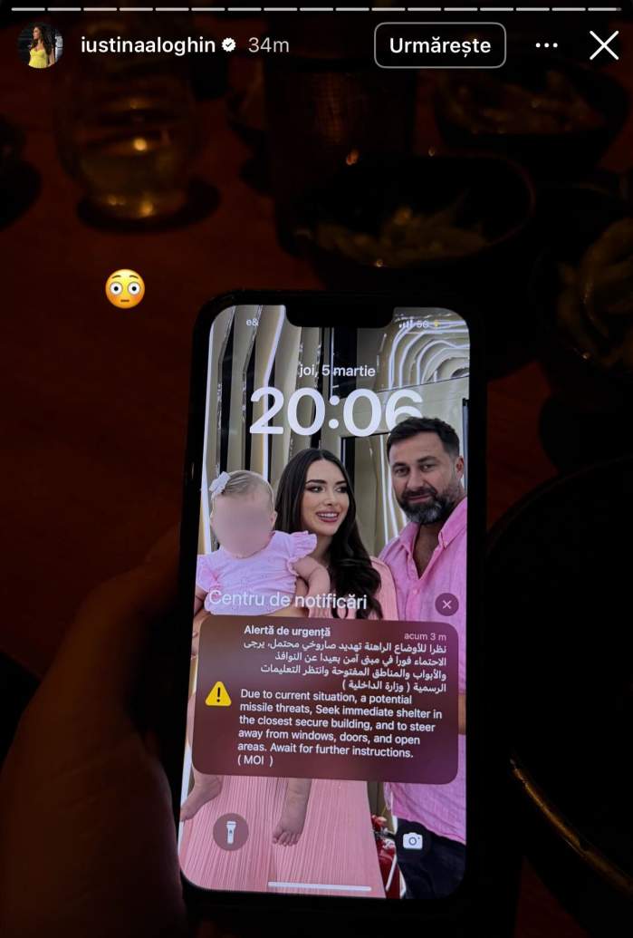 Mesajul pe care l-a primit Iustina Loghin