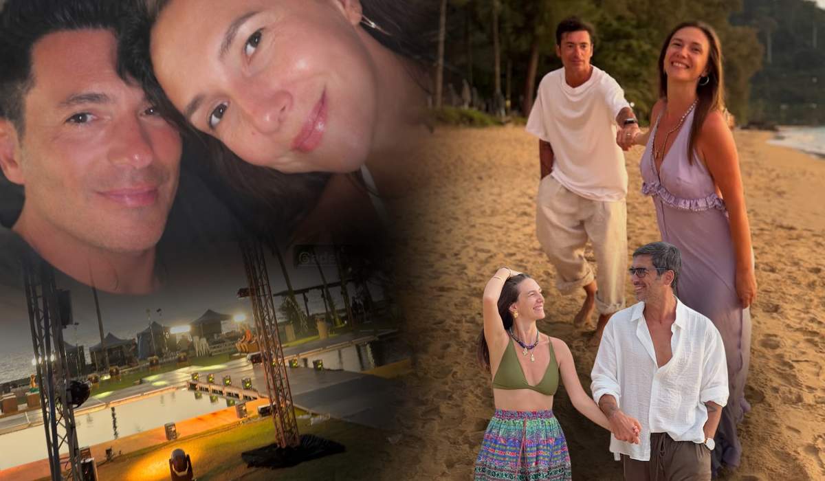 Colaj foto cu Radu Vâlcan și Adela Popescu