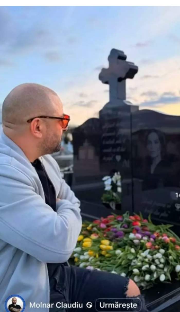 Imagini de la mormântul Ancăi Molnar, la aproape doi ani de când a murit. Cum arată locul de veci al make-up artistei