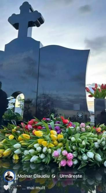 Imagini de la mormântul Ancăi Molnar, la aproape doi ani de când a murit. Cum arată locul de veci al make-up artistei
