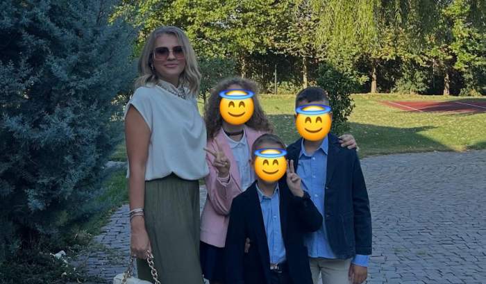 Mirela Vaida și copiii ei