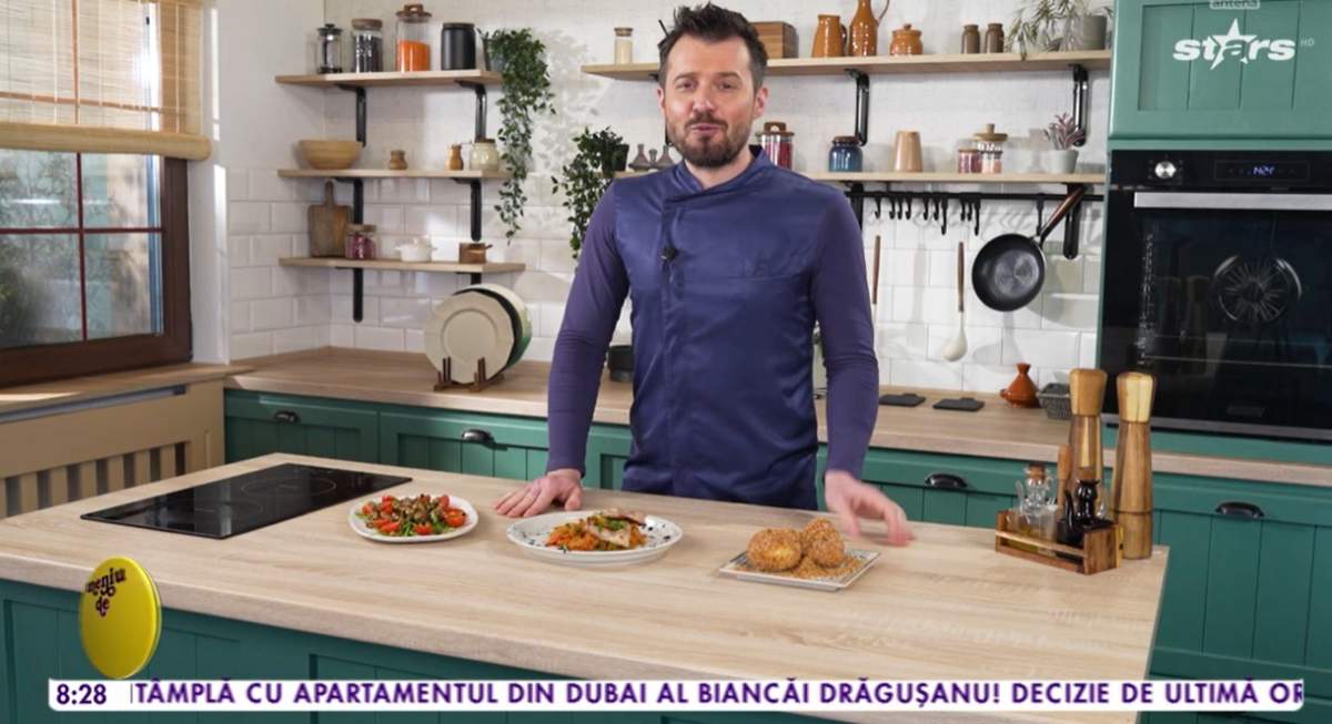 Orez cu legume şi pulpe de pui la tigaie după rețeta lui Chef Horia Manea de la Meniu de vedetă