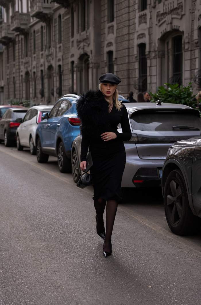 Gina Chirila la fashion Week Milano