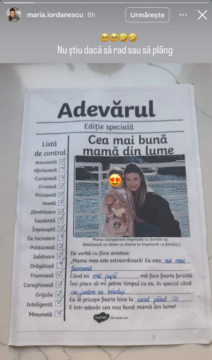Cadoul pe care l-a primit Maria Iordănescu