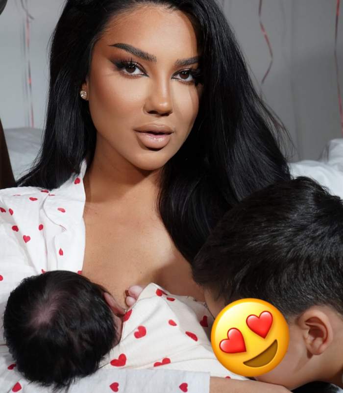 Larisa Udilă, alături de copiii ei