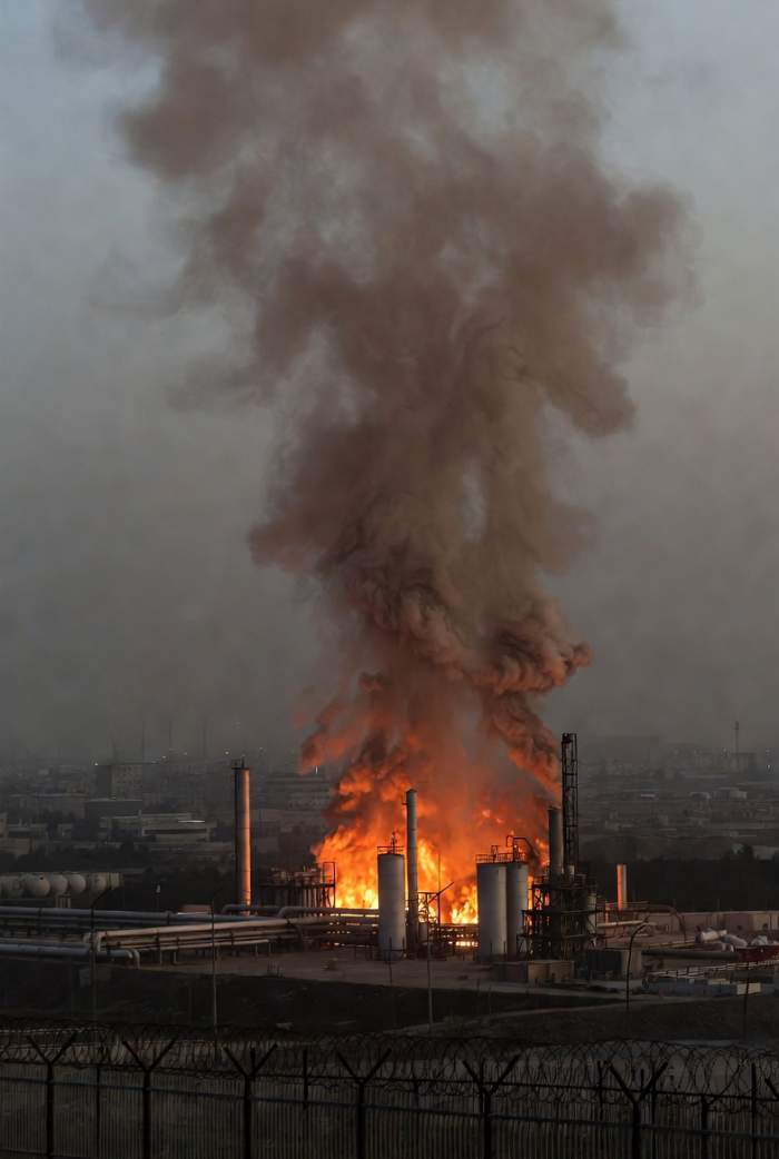 bombardamente în Teheran