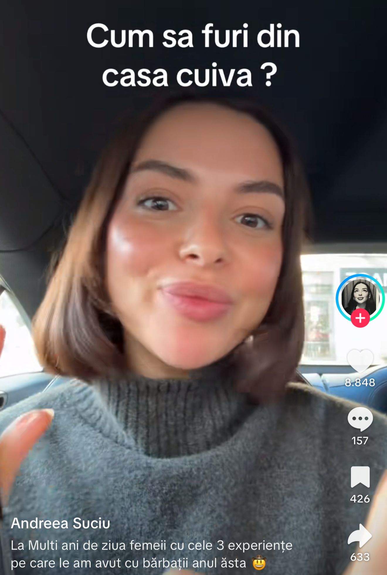 Andreea Suciu povestește pe TikTok ce i s-a întâmplat