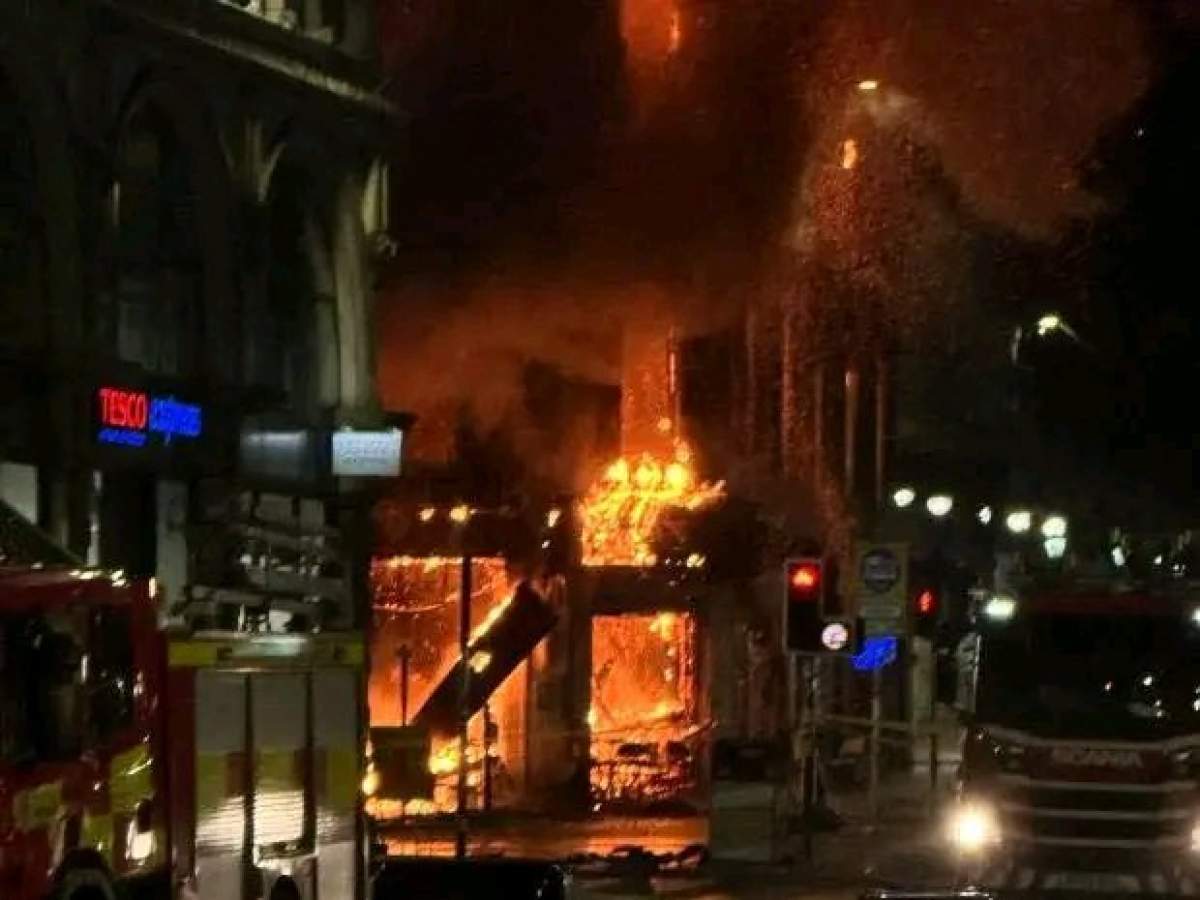 incendiu în Glasgow