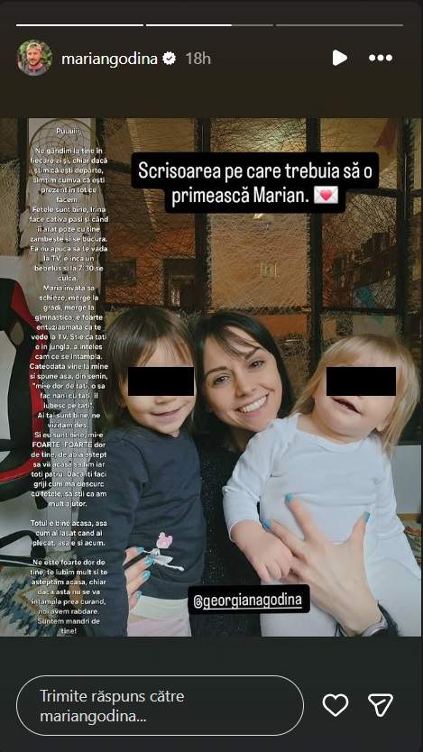 marian godina sotia si fiicele