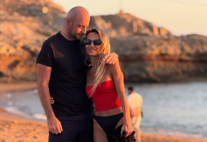 Flavia și Andrei, la mare