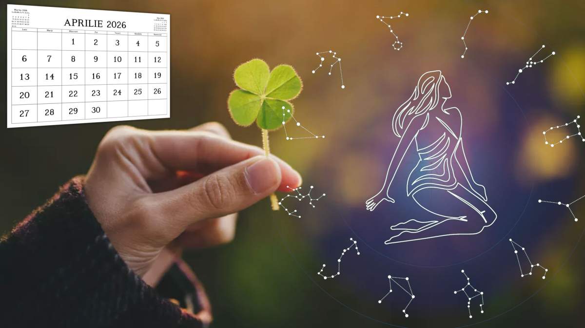 Zile norocoase in aprilie 2026 pentru fiecare zodie. Zodia Fecioară are cele mai multe zile bune